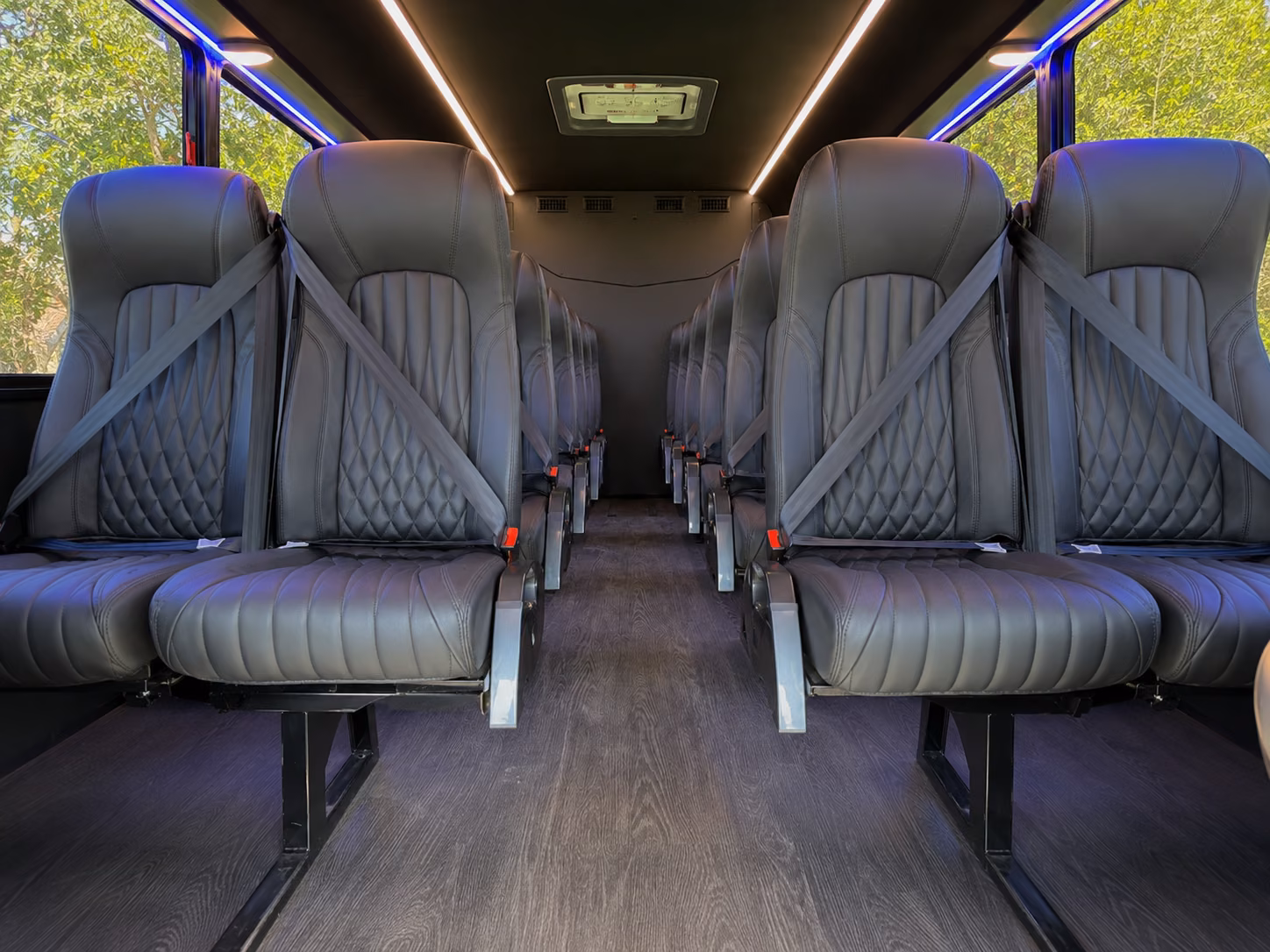 dunwoody charter bus interior 2
