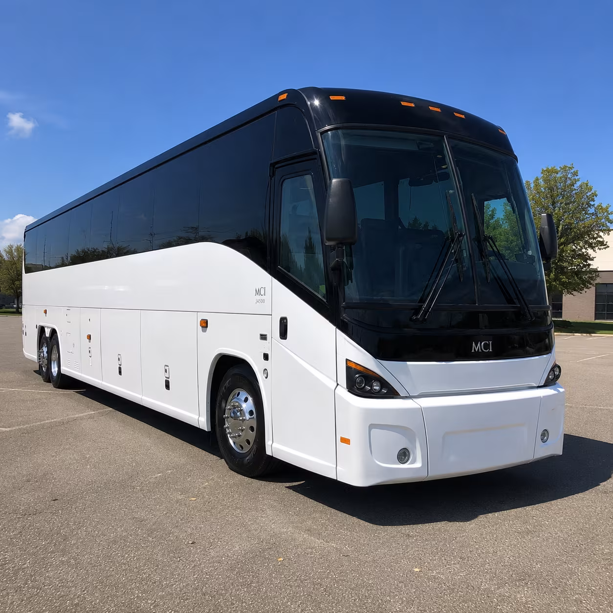 milton charter bus rental exterior