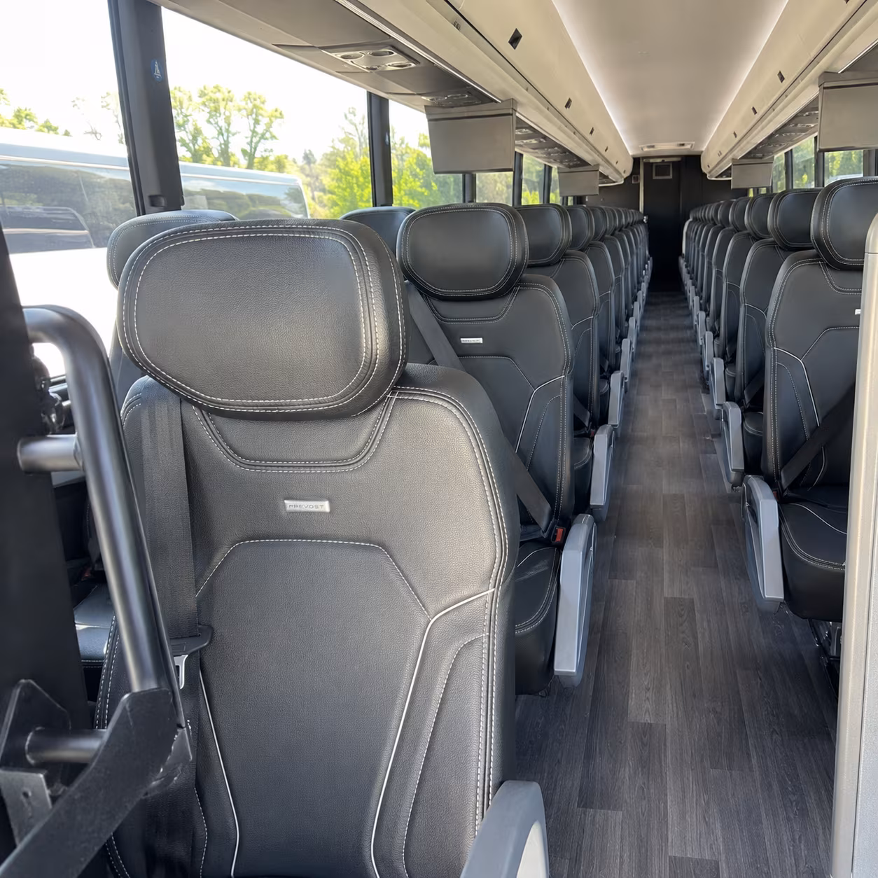 stonecrest charter bus rental inside