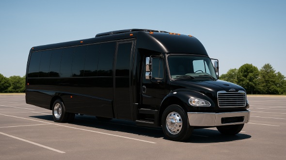 Exterior of Charter Bus Company Dunwoody's 15 Passenger Minibus in Dunwoody