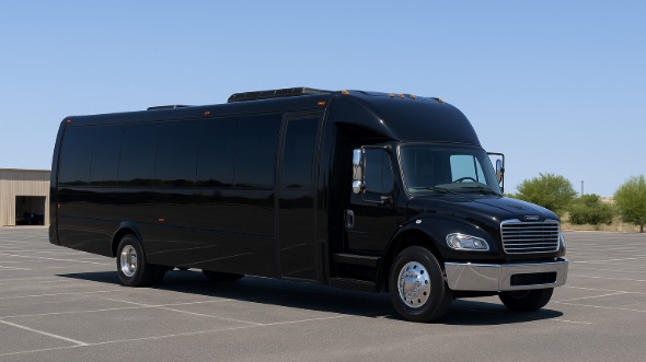 Exterior of Charter Bus Company Dunwoody's 18 Passenger Minibus in Dunwoody