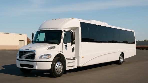 Exterior of Charter Bus Company Dunwoody's 25 Passenger Mini bus in Dunwoody