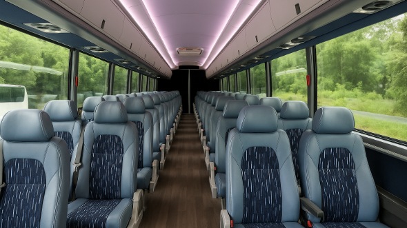 Interior of Charter Bus Company Dunwoody's 25 Passenger Mini bus in Dunwoody