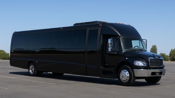 Exterior of Charter Bus Company Dunwoody's 28 Passenger Mini bus in Dunwoody