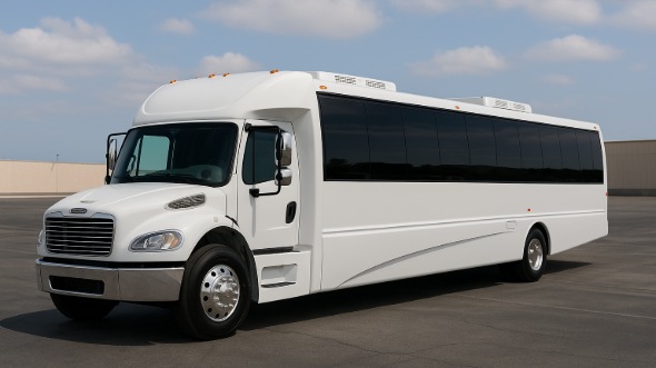 Exterior of Charter Bus Company Dunwoody's 35 Passenger Minibus in Dunwoody