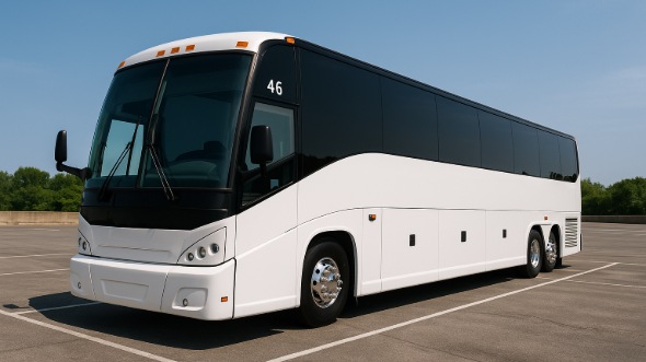 Exterior of Charter Bus Company Dunwoody's 55 Passenger Charter Bus in Dunwoody