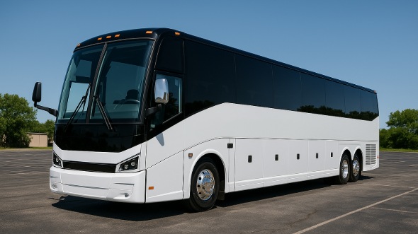 Exterior of Charter Bus Company Dunwoody's 56 Passenger Charter Bus in Dunwoody