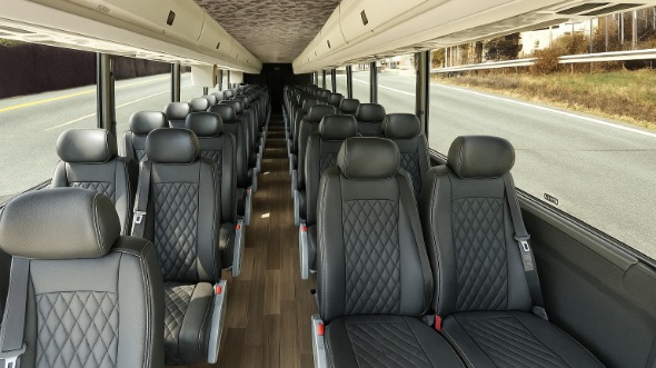 dunwoody 18 passenger minibus inside