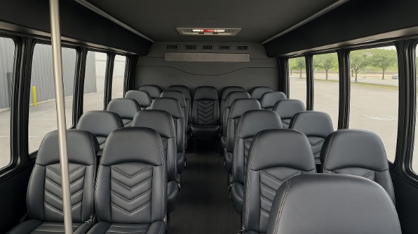 dunwoody 28 passenger minibus inside