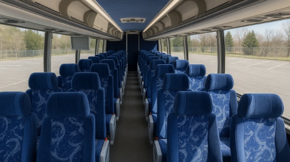 dunwoody 55 passenger charter bus inside