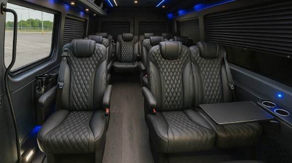 dunwoody sprinter van with driver inside